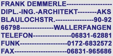 Frank Demmerle Architekt Wallerfangen